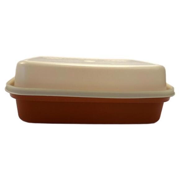 Tupperware Season-Serve Rectangle Marinating Container Paprika w Sheer Lid 1294 - Picture 1 of 6